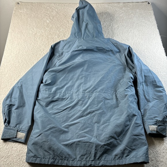 Woolrich Jacket Men's Large Blue Hooded Mountain Parka Wool Flannel‎ Lined 6108 - Picture 6 of 14